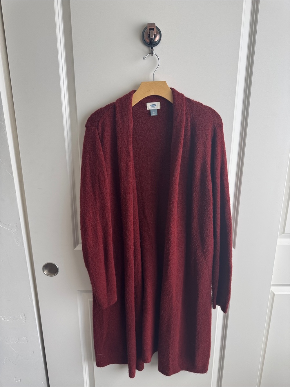 Old Navy Long Open-Front Cardigan - Wine Red